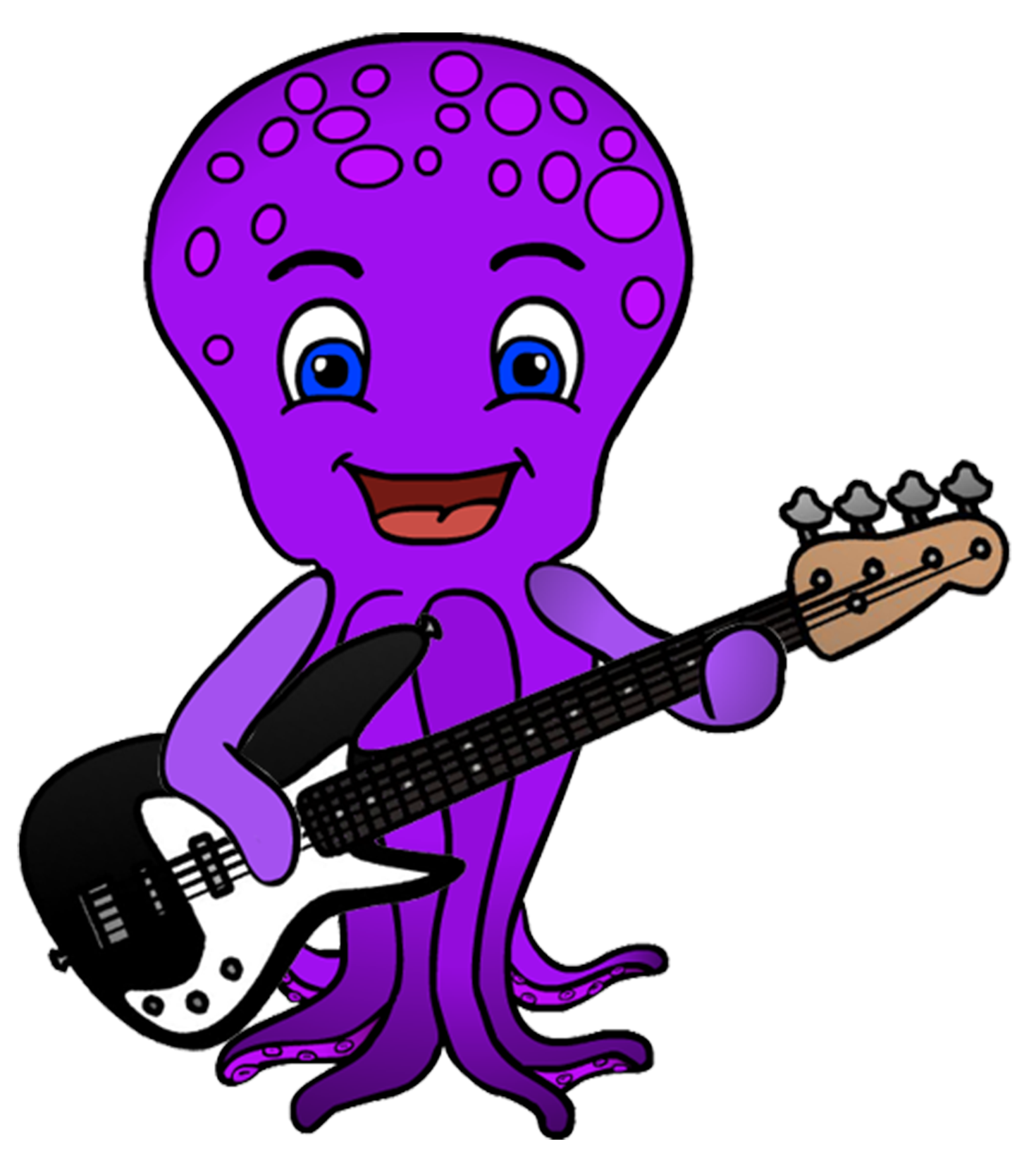 octopus with guitar